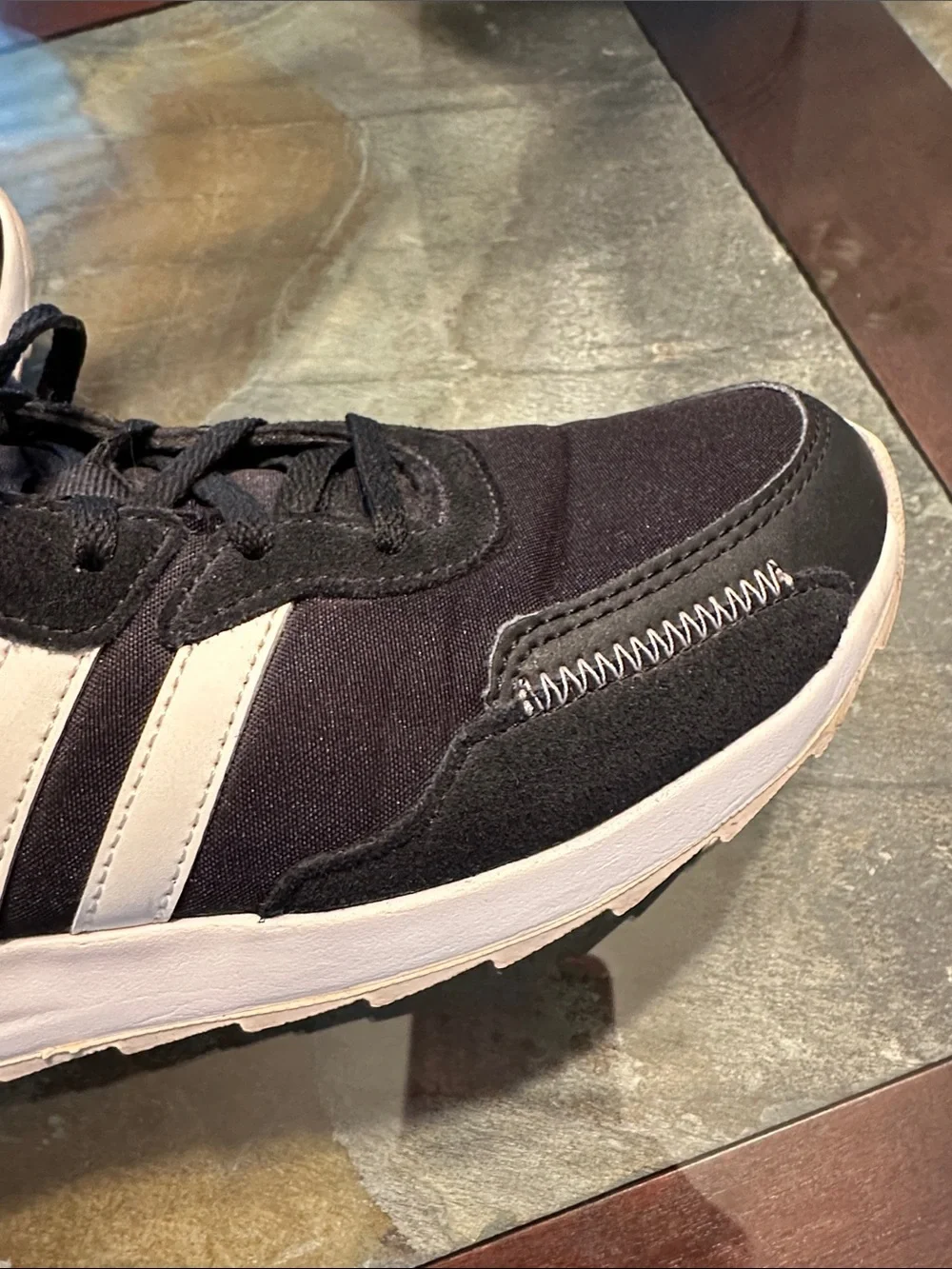 adidas Black and White Low-Top Sneakers